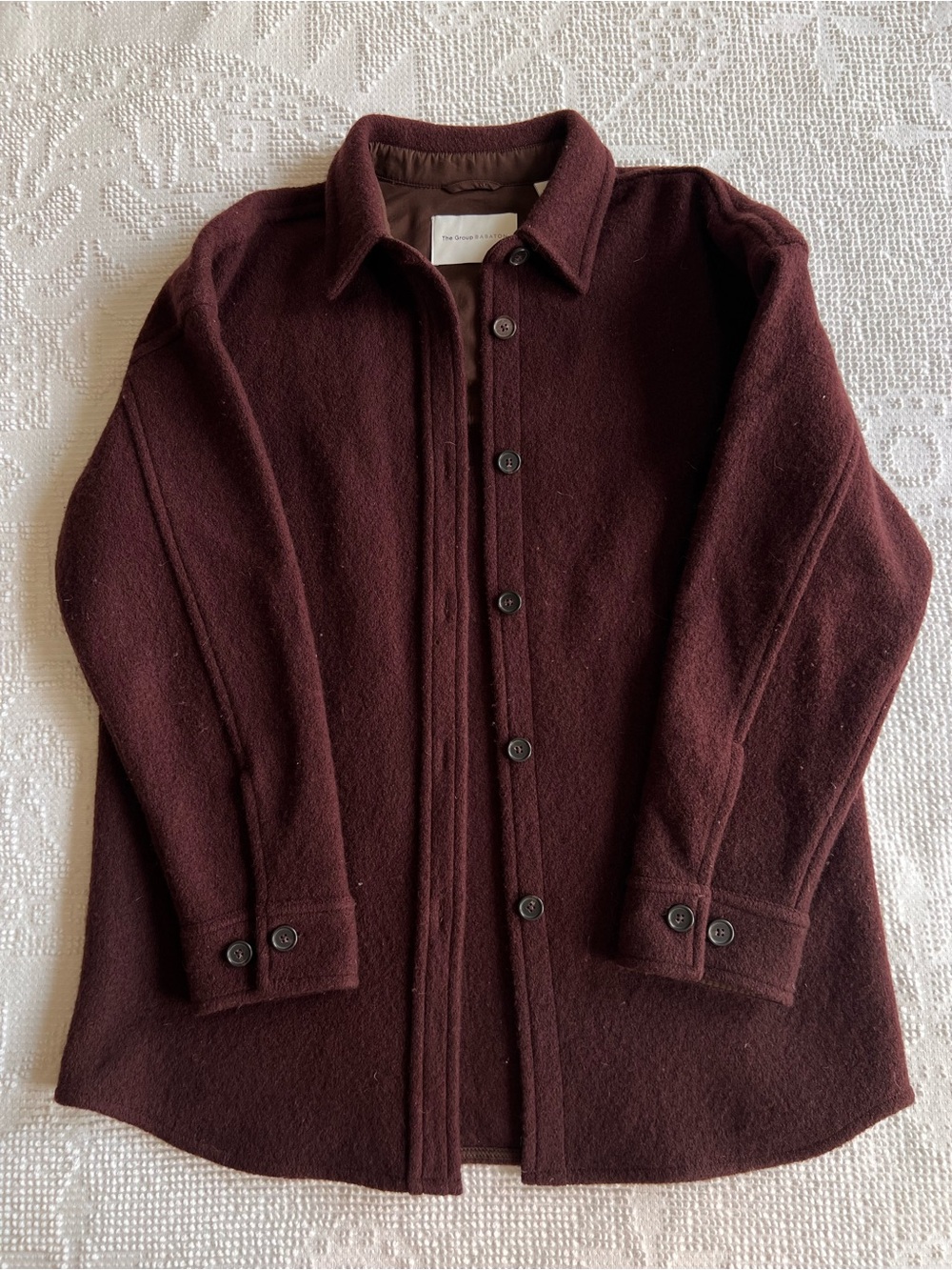 Aritzia Babaton Women's Dark Burgundy Shirt Jacket / Shacket